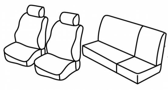 presvlake za sjedala odgovaraju za Land Rover Defender, 2007>2012 - 5 vrata