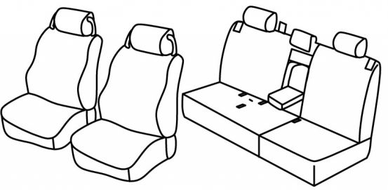 seat covers compatible for Land Rover Discovery, 2004>2009