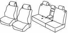 presvlake za sjedala za Land Rover Discovery, 2004>2009
