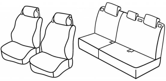 seat covers compatible for Land Rover Discovery, 2004>2009 - SUV