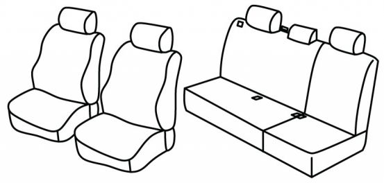 presvlake za sjedala odgovaraju za Land Rover Freelander, 1997>2003 - 5 vrata