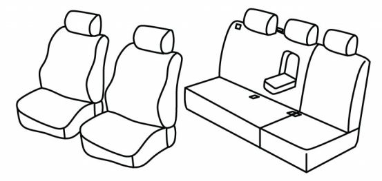 presvlake za sjedala odgovaraju za Land Rover Freelander, 2003>2006 - 5 vrata