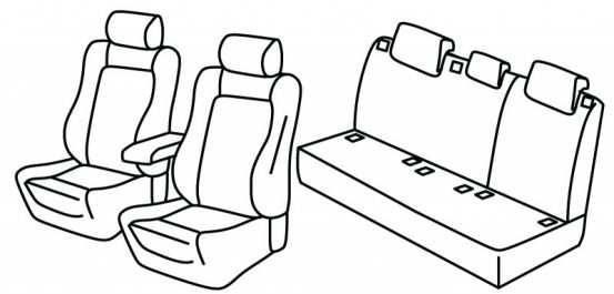 presvlake za sjedala odgovaraju za Lexus CT 200h, 2010>2014 - Hybrid - 5 vrata