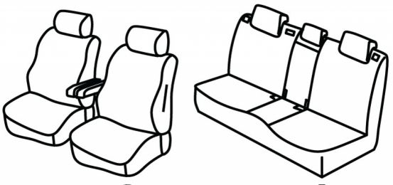 presvlake za sjedala odgovaraju za Lexus RX 400h, 2006>2009 - 5 vrata