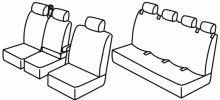 presvlake za sjedala za Man TGE / VW Crafter, 2019>