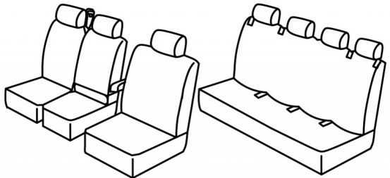 presvlake za sjedala odgovaraju za Man TGE / VW Crafter, 2019>