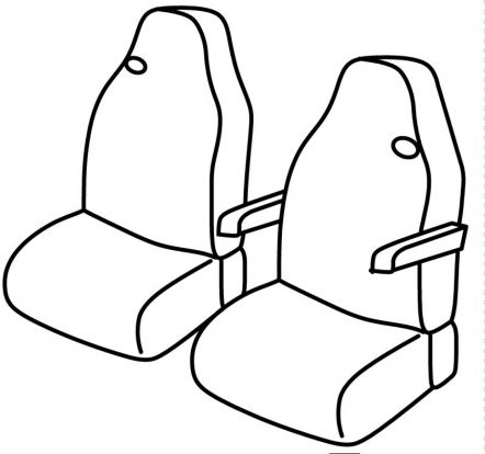 seat covers compatible for Man TGX, 2007>2016