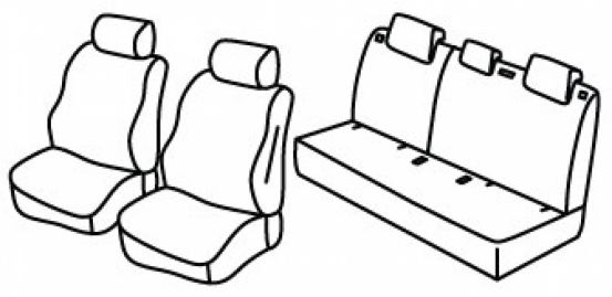 presvlake za sjedala odgovaraju za Mazda 2, 2022> - 5 door