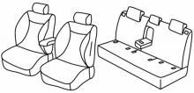 presvlake za sjedala za Mazda 3, 2019> - Sedan - 4 vrata