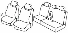 presvlake za sjedala za Mazda 323 F, 2002>2003