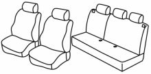 presvlake za sjedala za Mazda 323 S, 1999>2004
