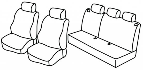 presvlake za sjedala odgovaraju za Mazda 323 S, 1999>2004