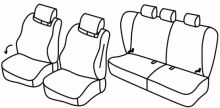 seat covers for Mazda 323 S, 1999>2004