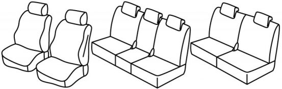 presvlake za sjedala odgovaraju za Mazda 5, 2005>2010 - 5 vrata