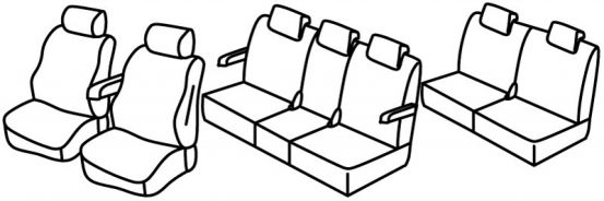 presvlake za sjedala odgovaraju za Mazda 5, 2005>2010 - 5 vrata
