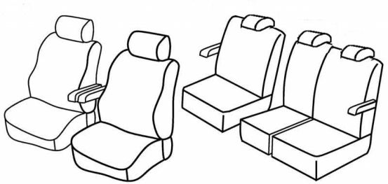 seat covers compatible for Mazda 5, 2010>2018