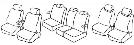 seat covers compatible for Mazda 5, 2010>2018