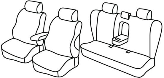presvlake za sjedala odgovaraju za Mazda 6, 2002>2005 - 4 vrata