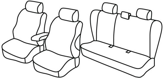 seat covers compatible for Mazda 6, 2002>2005 - 4 door