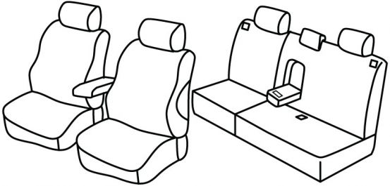 presvlake za sjedala odgovaraju za Mazda 6, 2002>2005 - 5 vrata