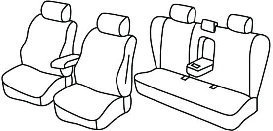 seat covers compatible for Mazda 6, 2005>2007 - facelift - 4 door