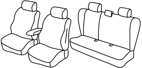 presvlake za sjedala odgovaraju za Mazda 6, 2005>2007 - facelift - 4 vrata