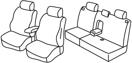 presvlake za sjedala odgovaraju za Mazda 6, 2005>2007 - facelift - 5 vrata