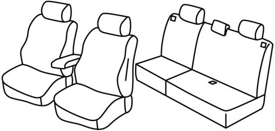 seat covers compatible for Mazda 6, 2005>2007 - facelift - 5 door