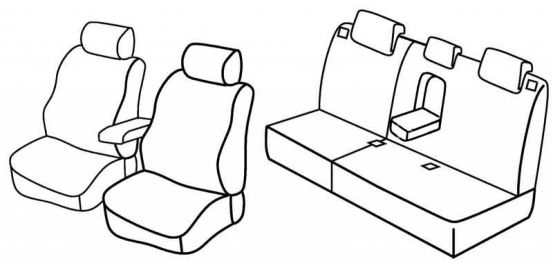 presvlake za sjedala odgovaraju za Mazda 6, 2008>2012 - 5 vrata