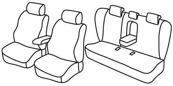presvlake za sjedala odgovaraju za Mazda 6, 2008>2012 - sedan - 4 vrata