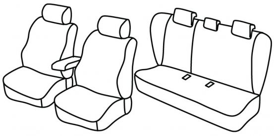 presvlake za sjedala odgovaraju za Mazda 6, 2008>2012 - sedan - 4 vrata