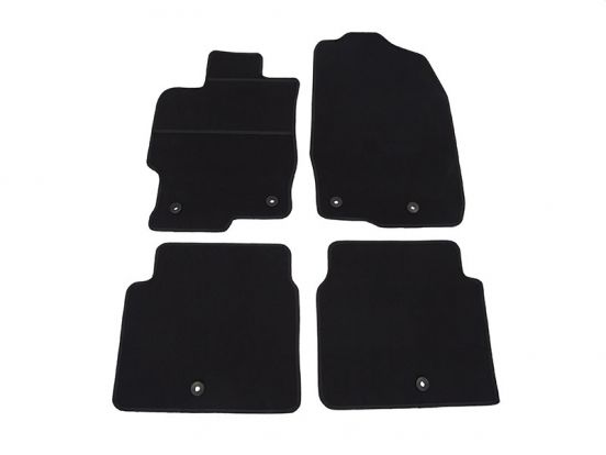 interior textile mats compatible for Mazda 6, 2008>2013 + fix.sys.