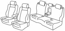 presvlake za sjedala za Mazda 6, 2013> - Wagon - 5 vrata