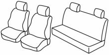 presvlake za sjedala za Mazda B 2500, 2002>2010 - facelift