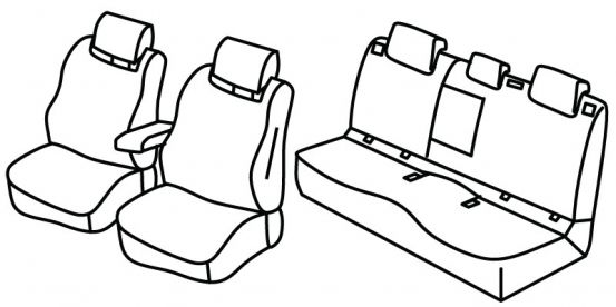 presvlake za sjedala odgovaraju za Mazda CX-30, 2019> - 5 vrata
