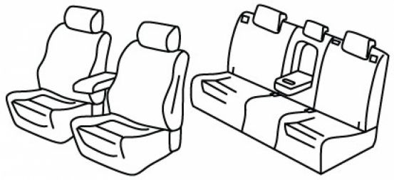 presvlake za sjedala odgovaraju za Mazda CX-5, 2012>2017