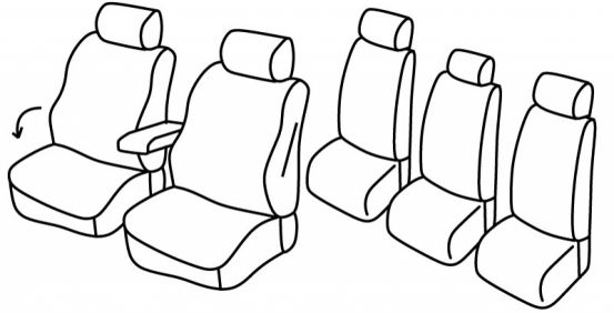 seat covers compatible for Mazda Premacy 1, 1999>2004