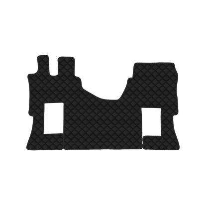 kožni tepisi za kamione odgovaraju za Mercedes Actros MP4, široka kabina, nema tunela, pneumatsko sjedalo suvozača, 2011>2019, u komadu