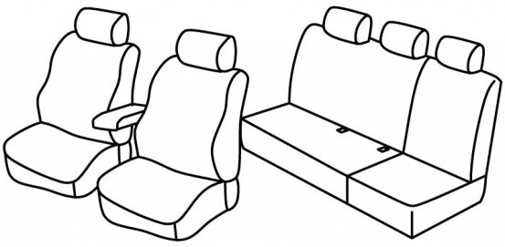 presvlake za sjedala odgovaraju za Mercedes A-Class, 1997>2004 - W168 - 5 vrata
