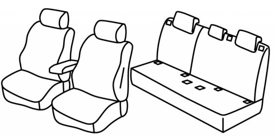 seat covers compatible for Mercedes A-Class, 2012>2018 - W176 - 5 door