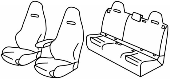 presvlake za sjedala odgovaraju za Mercedes A-Class AMG Shooting Brake, 2012>2018 / CLA Coupe, 2013>2019 / GLA, 2013>2020