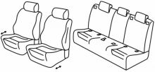 presvlake za sjedala za Mercedes A-Class, 2018> - W177 - 5 vrata