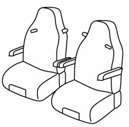 seat covers compatible for Mercedes Actros, 2008>2013 - MP3