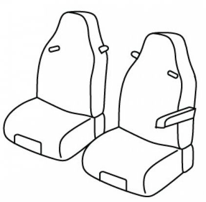 seat covers compatible for Mercedes Actros, 2008>2013 - MP3