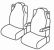 seat covers compatible for Mercedes Actros, 2011>2019 - MP4-1