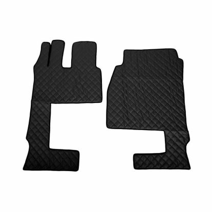 kožni tepisi za kamione compatible for Mercedes Actros MP4, wide cabin, passenger seat foldable, 2011>2019, 1+1 / Mercedes MP5, wide cabin, passenger seat foldable, 2019>, 1+1