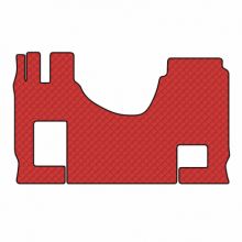 kožni tepisi za kamione za Mercedes Actros MP4, široka kabina, preklopno sjedalo suvozača, 2011>2019, u komadu / Mercedes MP5, široka kabina, preklopno sjedalo suvozača, 2019>, u komadu