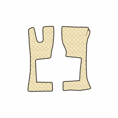 kožni tepisi za kamione compatible for Mercedes Actros MP4, narrow cab, tunnel, 2011>2019, 1+1 / Mercedes MP5, narrow cab, tunnel, 2019>, 1+1