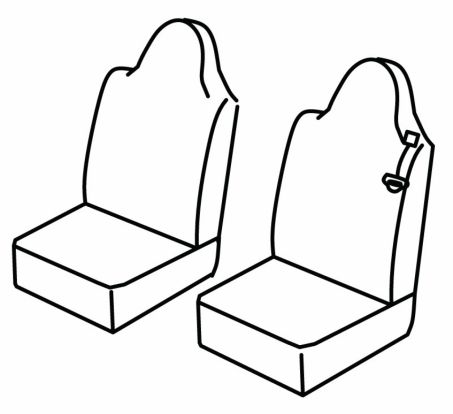 seat covers compatible for Mercedes Atego, 2006>