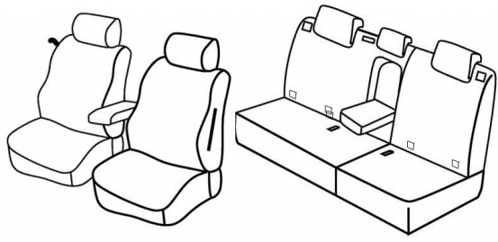 presvlake za sjedala odgovaraju za Mercedes B-Class, 2005>2012 - W245 - 5 vrata